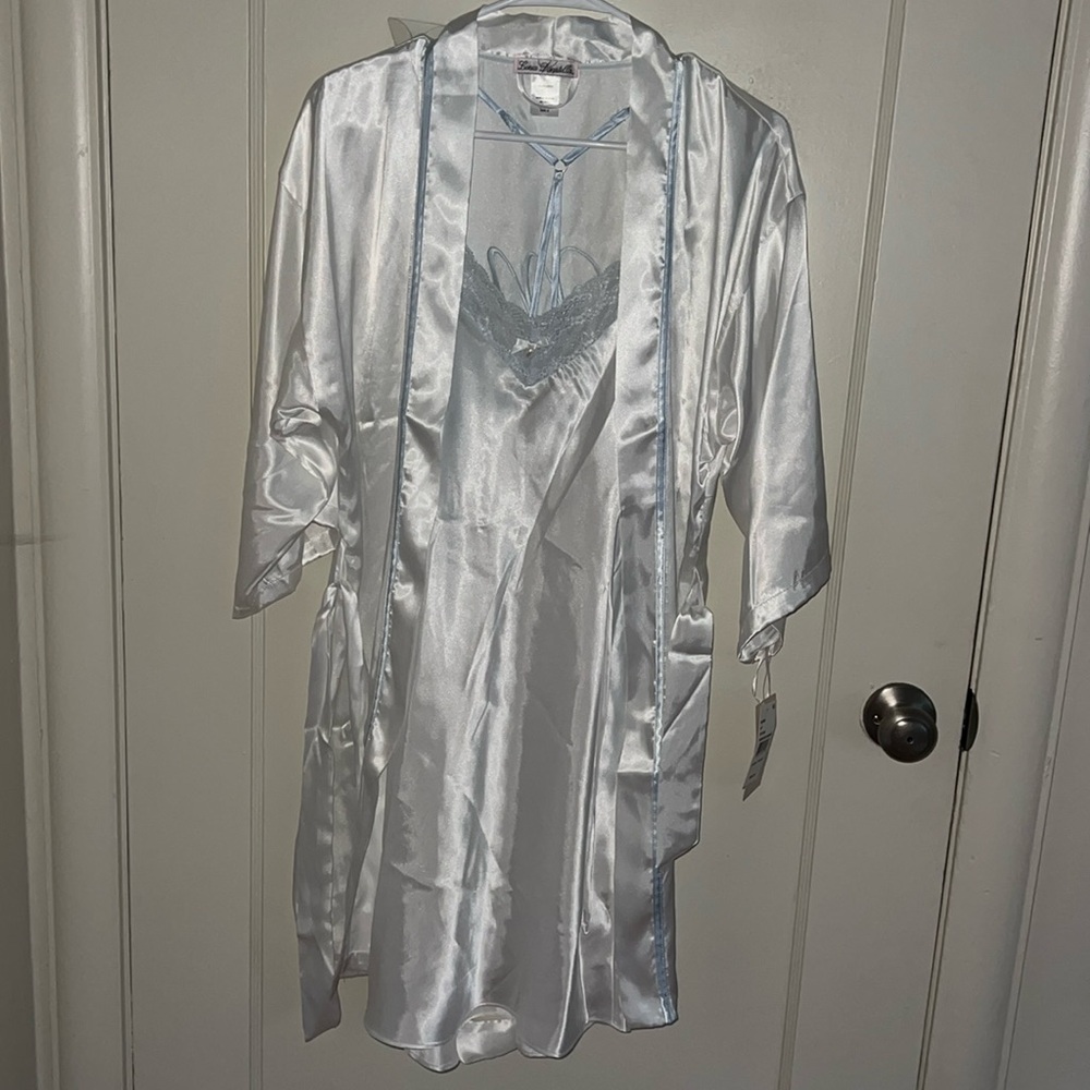 Bridal Slip and Robe getting ready set